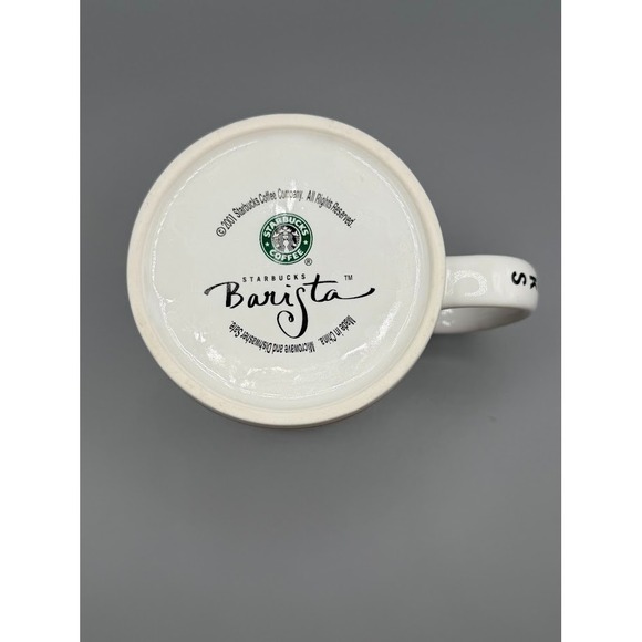 New York City Starbucks Coffee Large Mug 2001 Taxi Cabs Barista Series Cup B90 - Picture 2 of 10